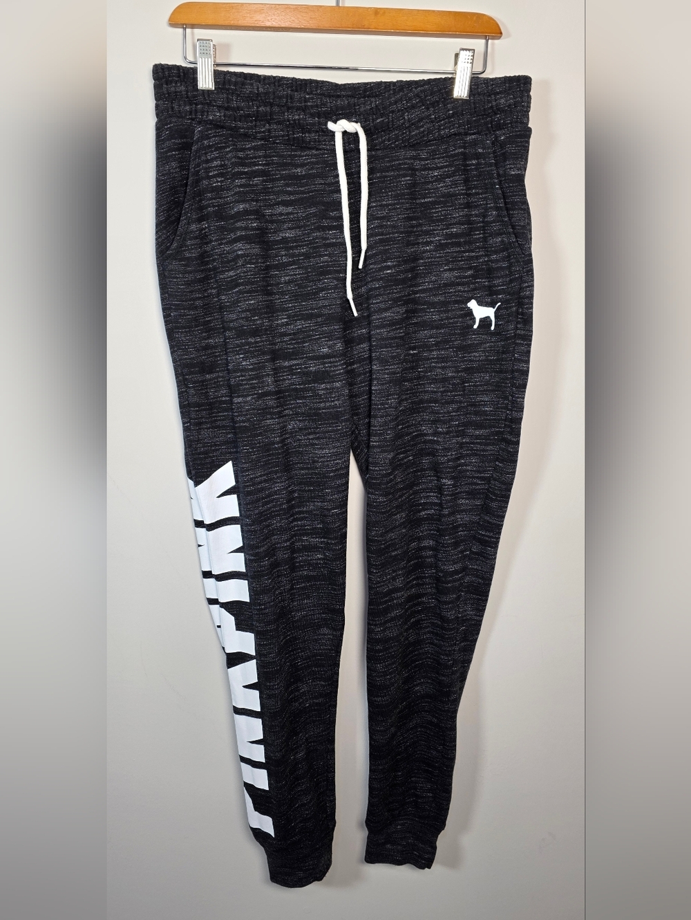 Victoria’s Secret PINK Marled Grey Jogger Set | Quarter-Zip & Joggers | Size M - Picture 5 of 11